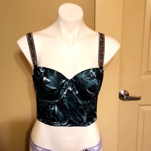 Victoria's Secret Jingle/Ivy theme corset bra